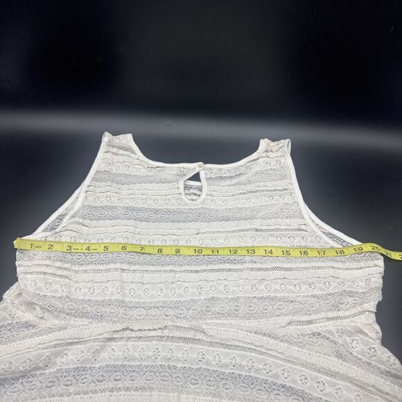 Torrid Women’s Cream Lace Tiered Babydoll Tank Top Sz 1X Cottage Core Fairy Boho - Picture 9 of 9